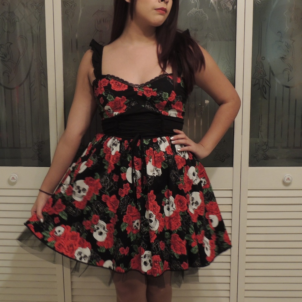 Rose and Skull Hottopic Dress